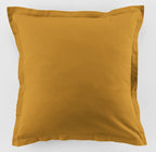 Bedding Set (Duvet Cover + Pillowcases) - 100% Cotton 57 Threads - Saffron Yellow