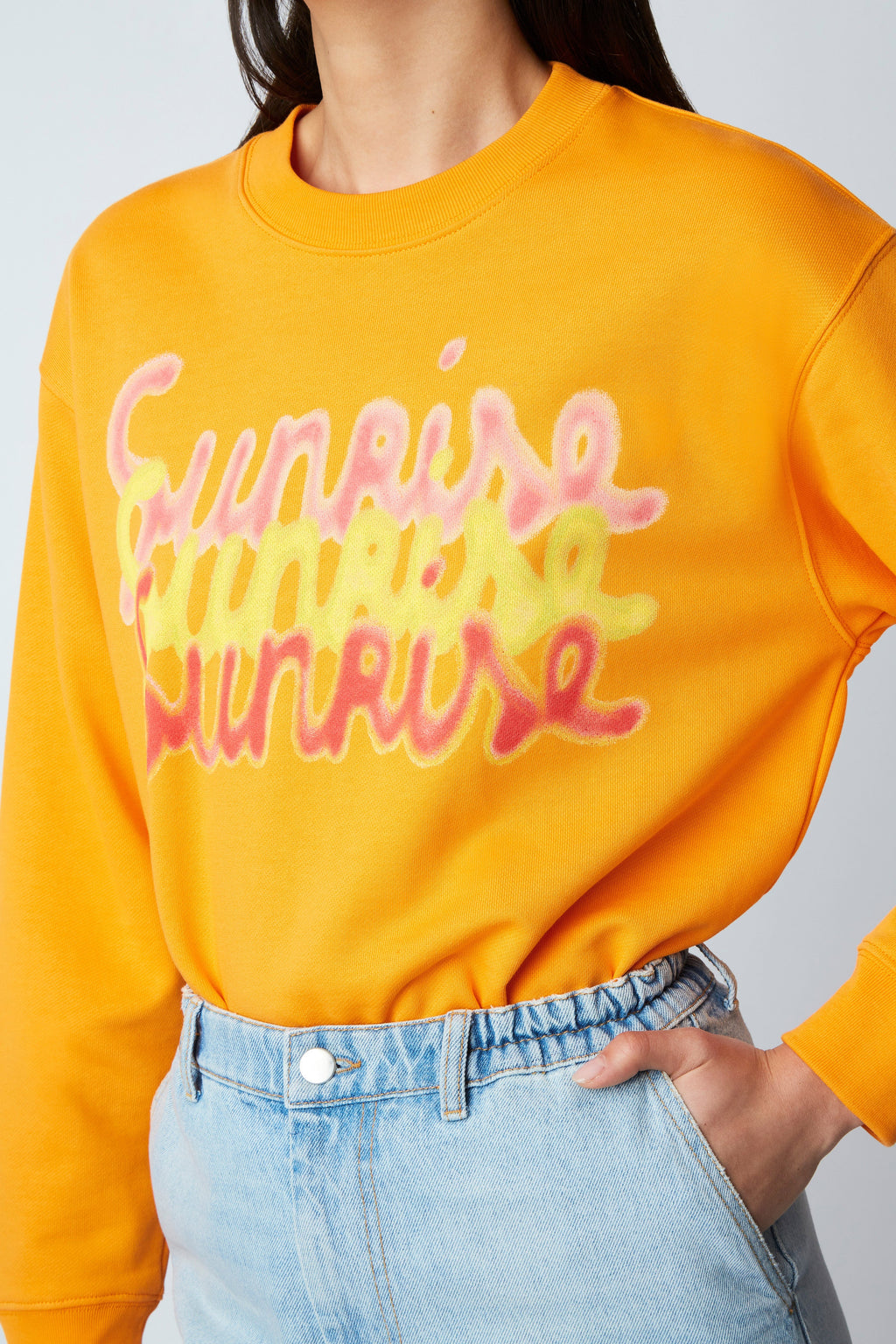 SWEATSHIRT LOUIS SUNRISE MANDARINE