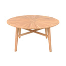 Table De Jardin Ronde En Teck - Naturel