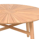 Table De Jardin Ronde En Teck - Naturel