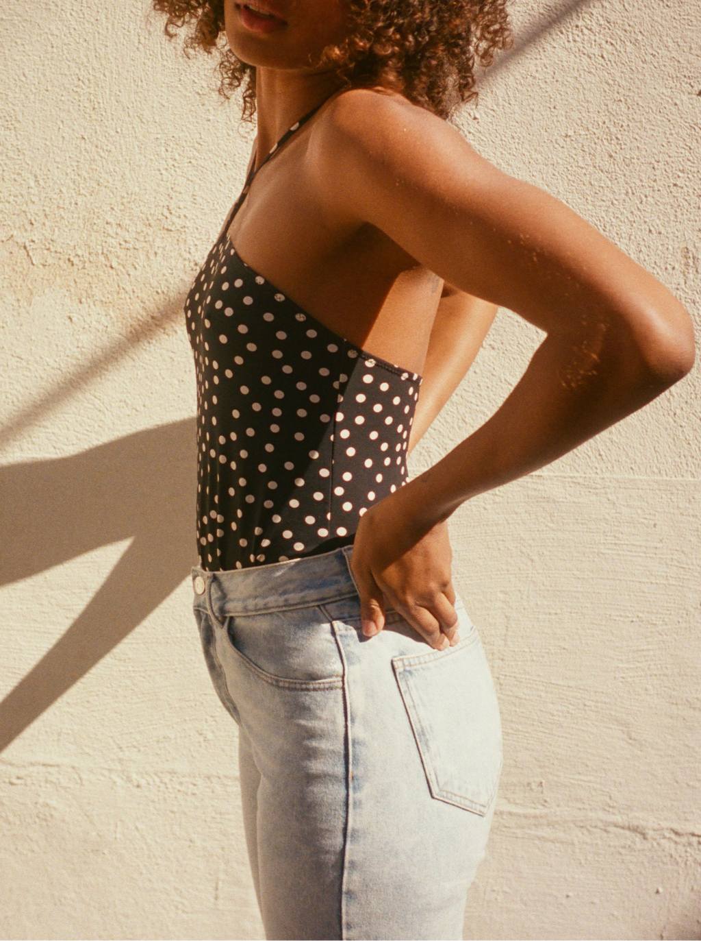 Top Capri Dots Noir et Blanc