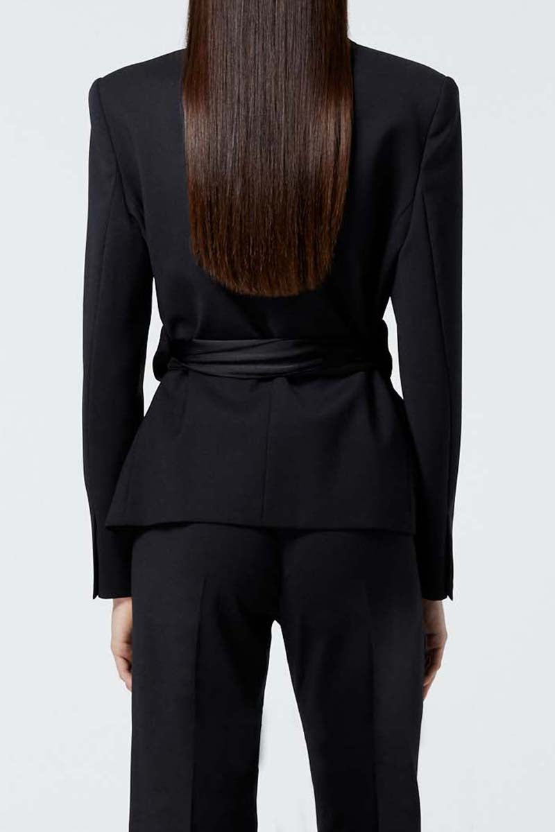 The Kooples - Veste Avec Detail Noeud Ceinture - Femme