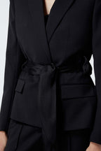 The Kooples - Veste Avec Detail Noeud Ceinture - Femme