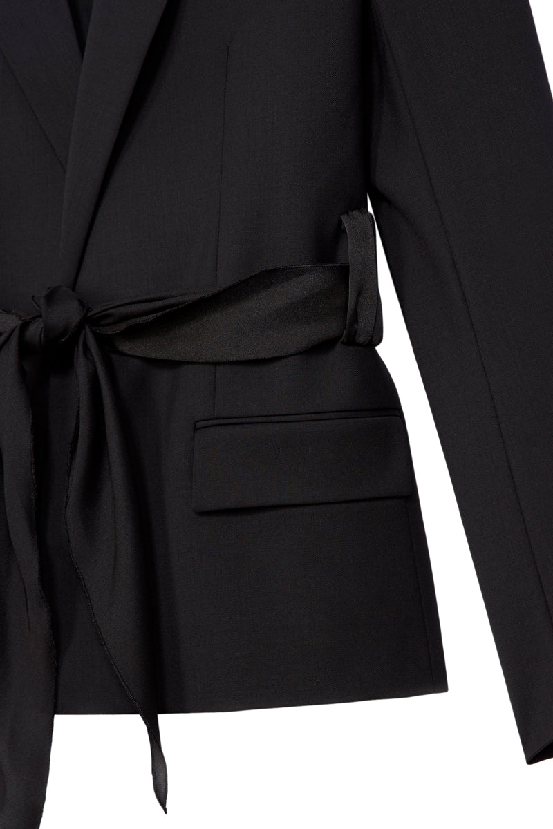The Kooples - Veste Avec Detail Noeud Ceinture - Femme
