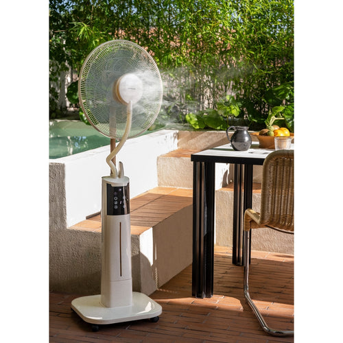 Air Mist Pro - Ventilador de niebla oscilante con control remoto - Blanco roto