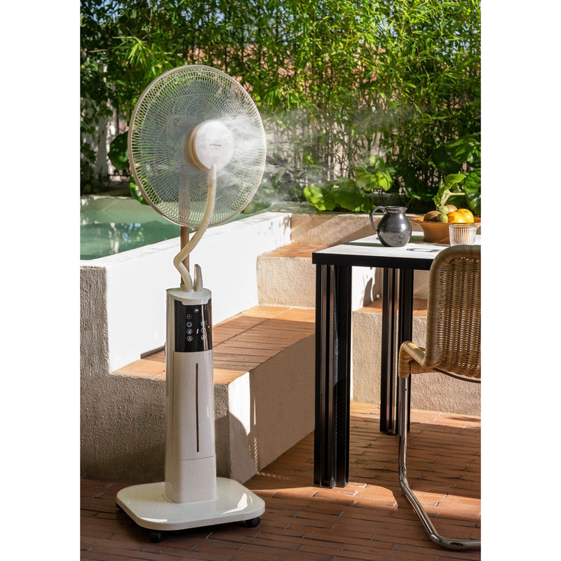 Air Mist Pro - Ventilador de niebla oscilante con control remoto - Blanco roto