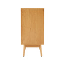 Lounea - Commode 3 Tiroirs Avec Cannage - Naturel