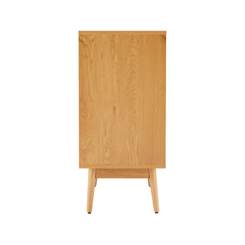 Lounea - Commode 3 Tiroirs Avec Cannage - Naturel