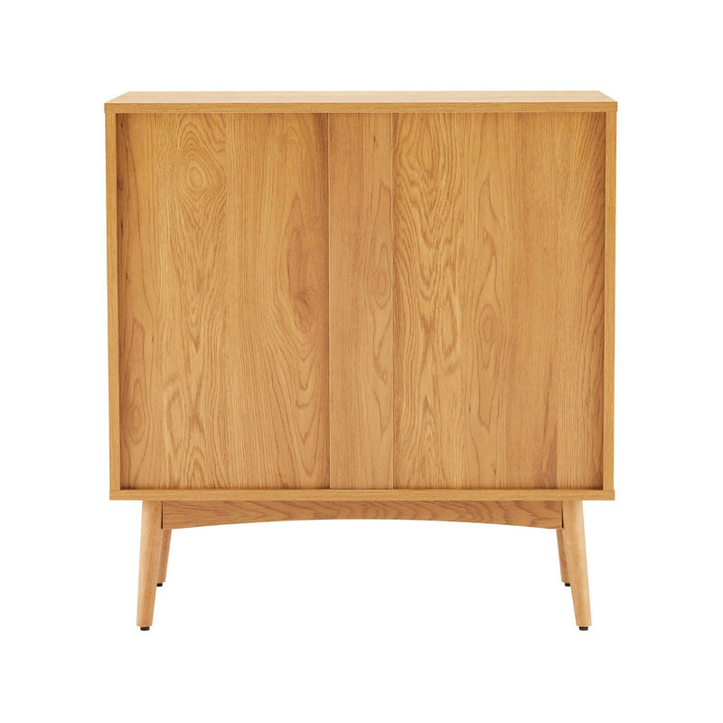 Lounea - Commode 3 Tiroirs Avec Cannage - Naturel