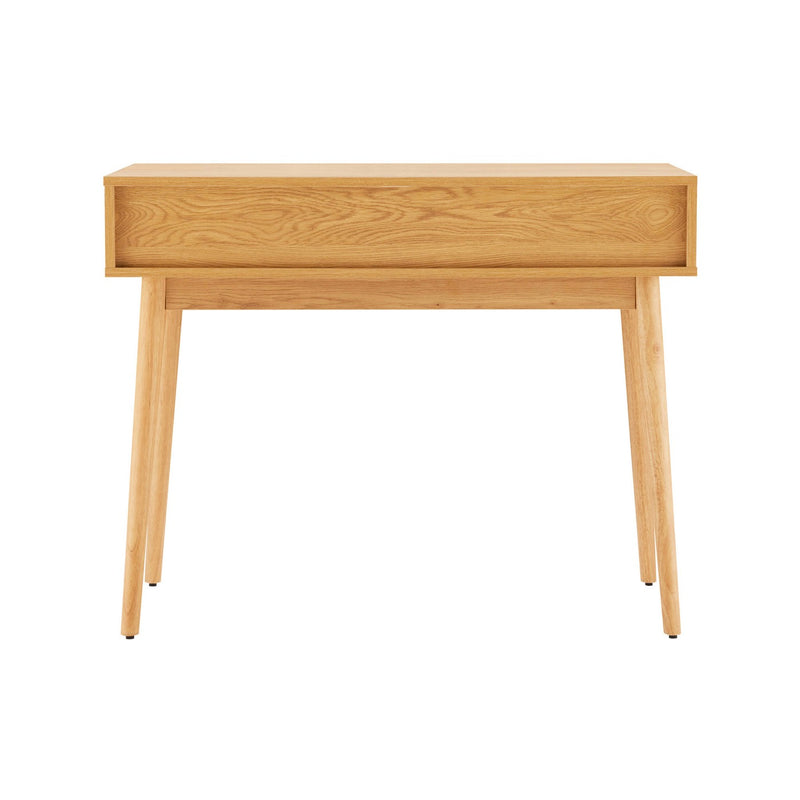 Lounea - Bureau 1 Tiroir 1 Niche Avec Cannage - Naturel