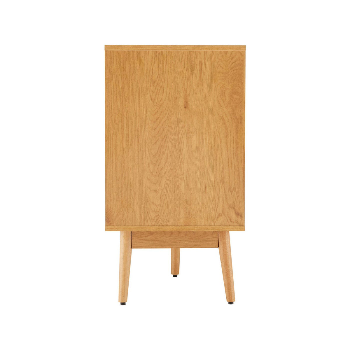 Lounea - Buffet 2 Portes 3 Tiroirs Avec Cannage - Naturel
