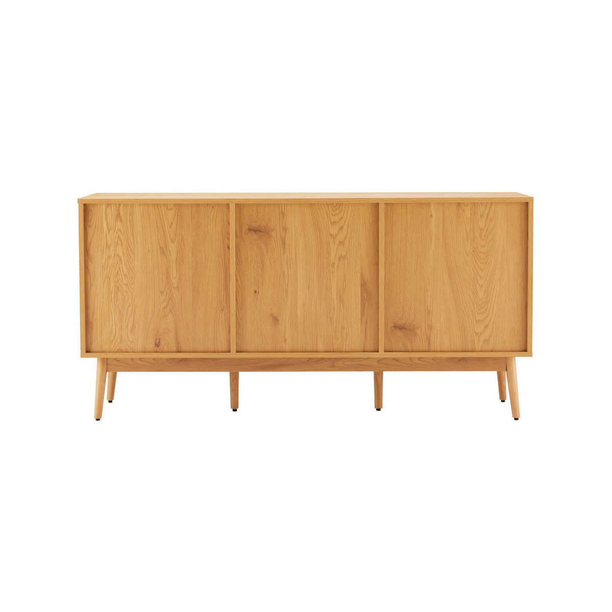 Lounea - Buffet 2 Portes 3 Tiroirs Avec Cannage - Naturel