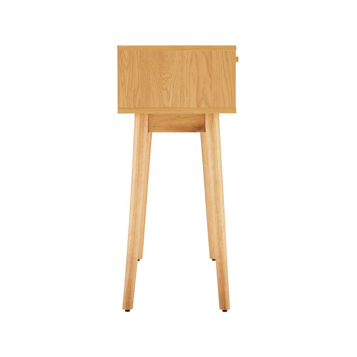 Lounea - Console 2 Tiroirs Avec Cannage - Naturel