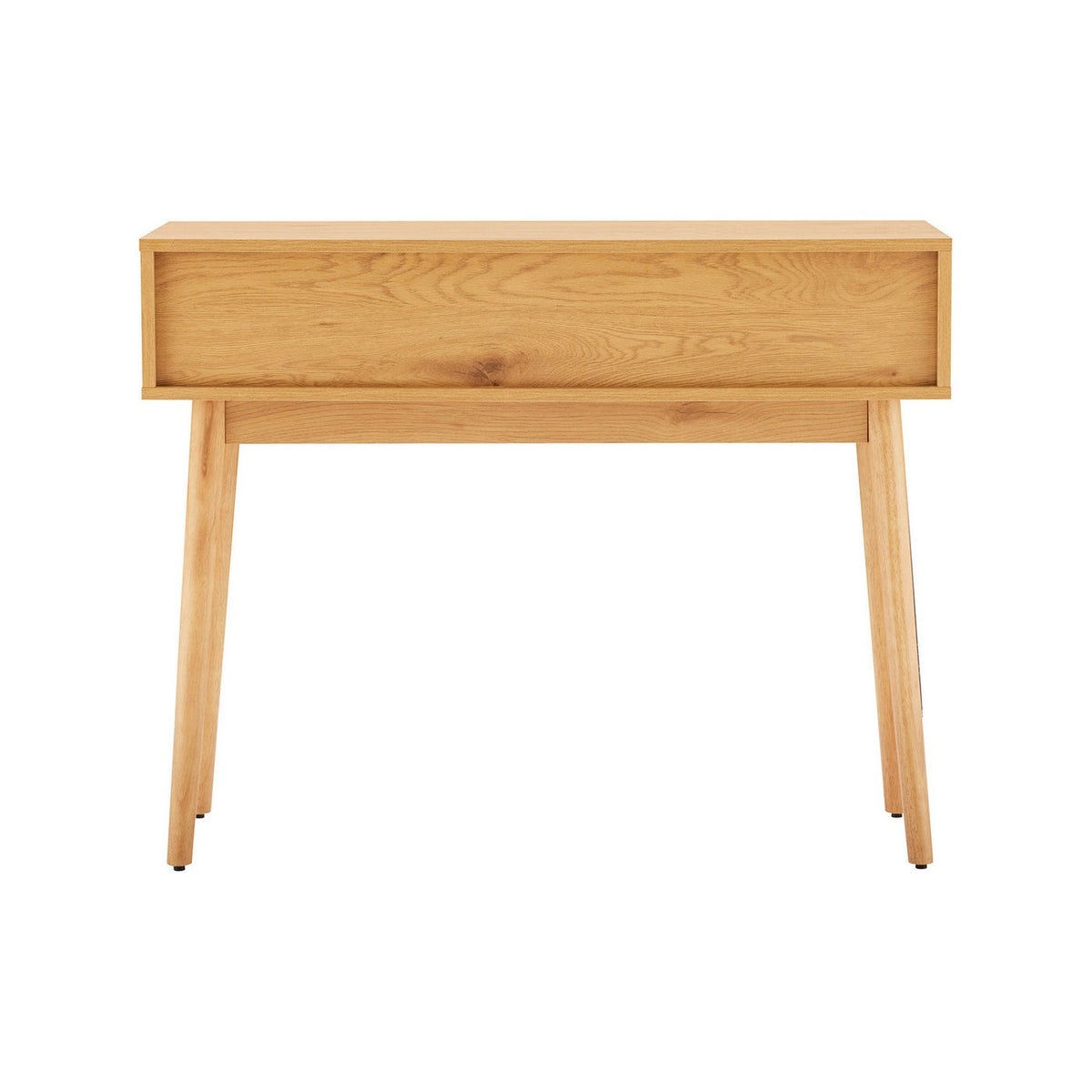 Lounea - Console 2 Tiroirs Avec Cannage - Naturel