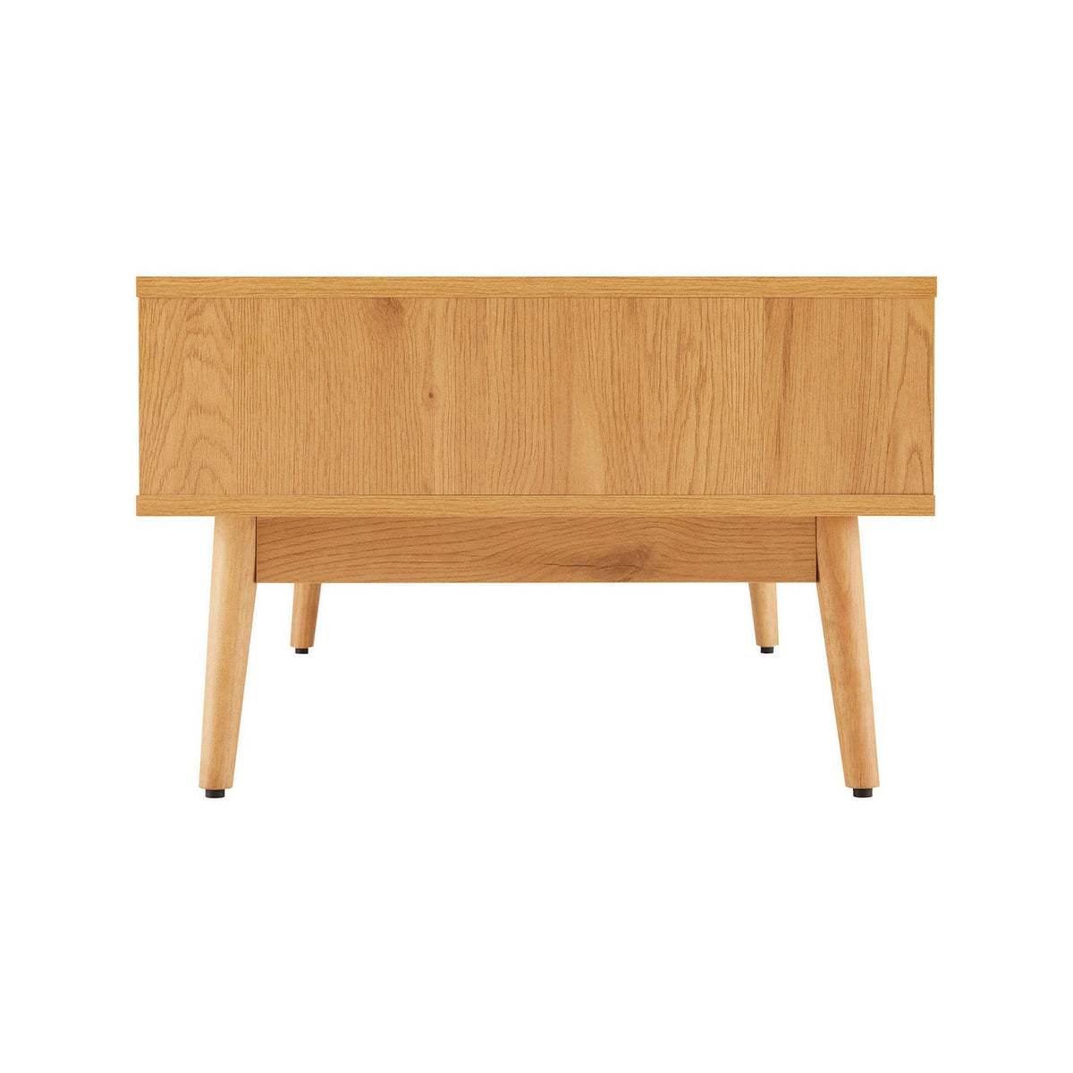 Lounea - Table Basse 1 Tiroir Avec Cannage - Naturel
