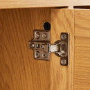 Lounea - Meuble Tv 2 Portes Avec Cannage - Naturel