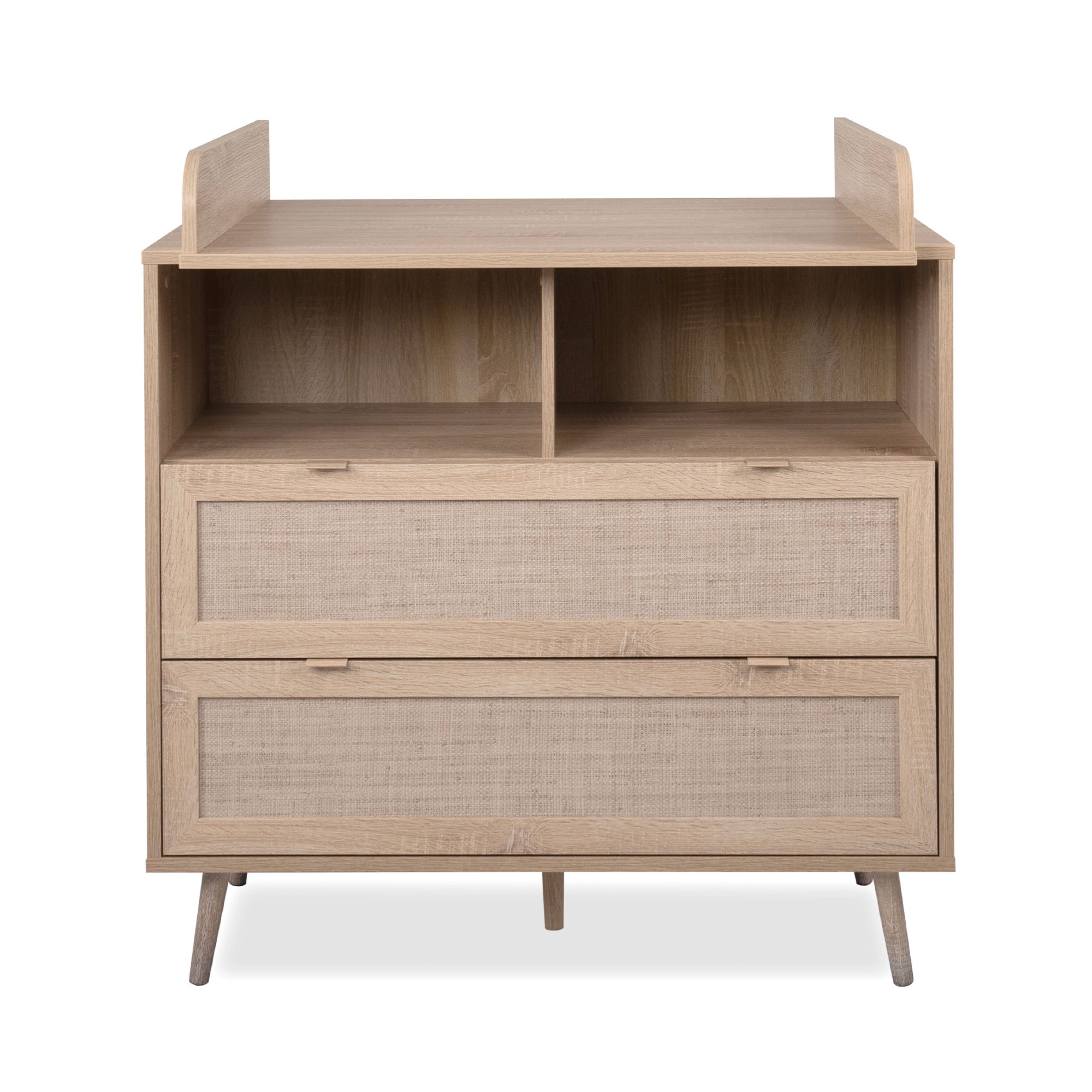 Kessi - Commode À Langer Avec Cannage - Naturel