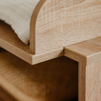 Kessi - Commode À Langer Avec Cannage - Naturel