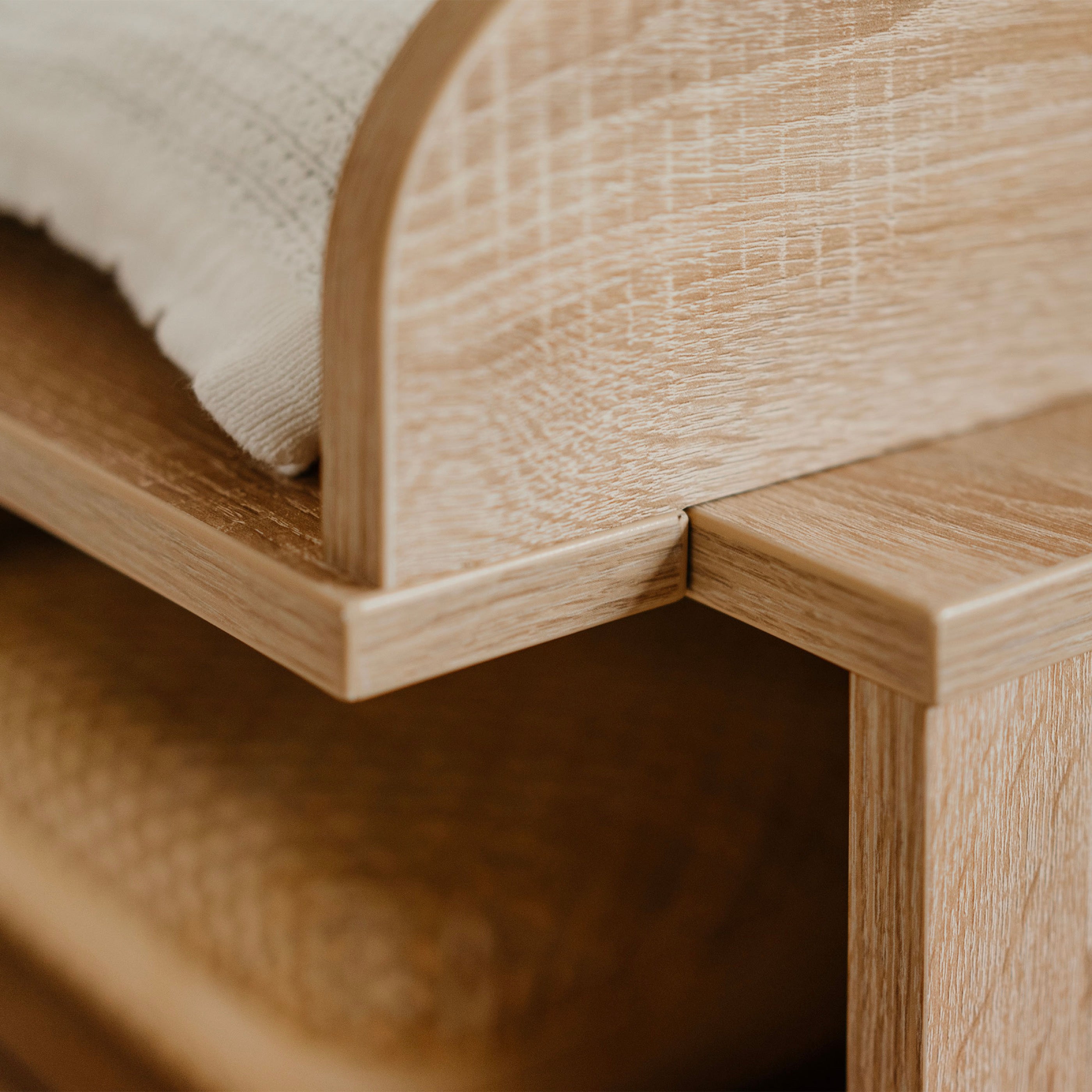 Kessi - Commode À Langer Avec Cannage - Naturel