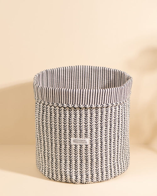 Panier De Rangement Manila - Black White