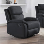 Zolara - Sillón de relajación manual de poliuretano - Negro