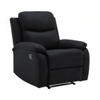 Zolara - Sillón de relajación manual de poliuretano - Negro