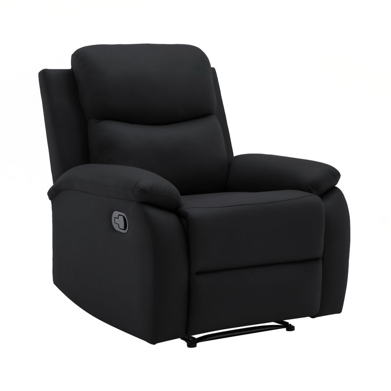Zolara - Fauteuil De Relaxation Manuel En Pu - Noir