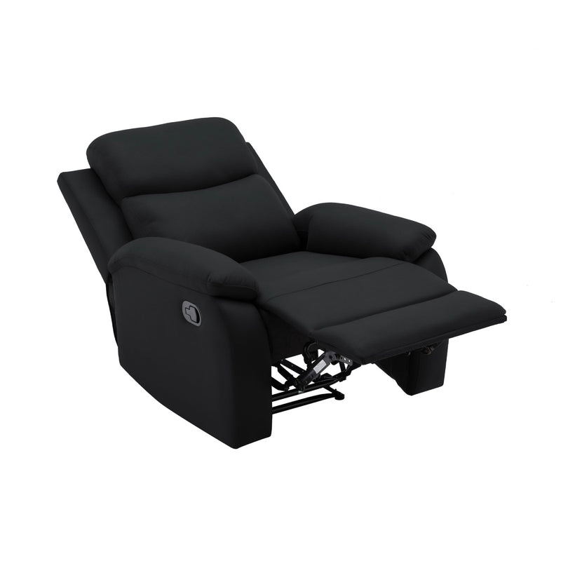 Zolara - Fauteuil De Relaxation Manuel En Pu - Noir