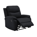 Zolara - Sillón de relajación manual de poliuretano - Negro