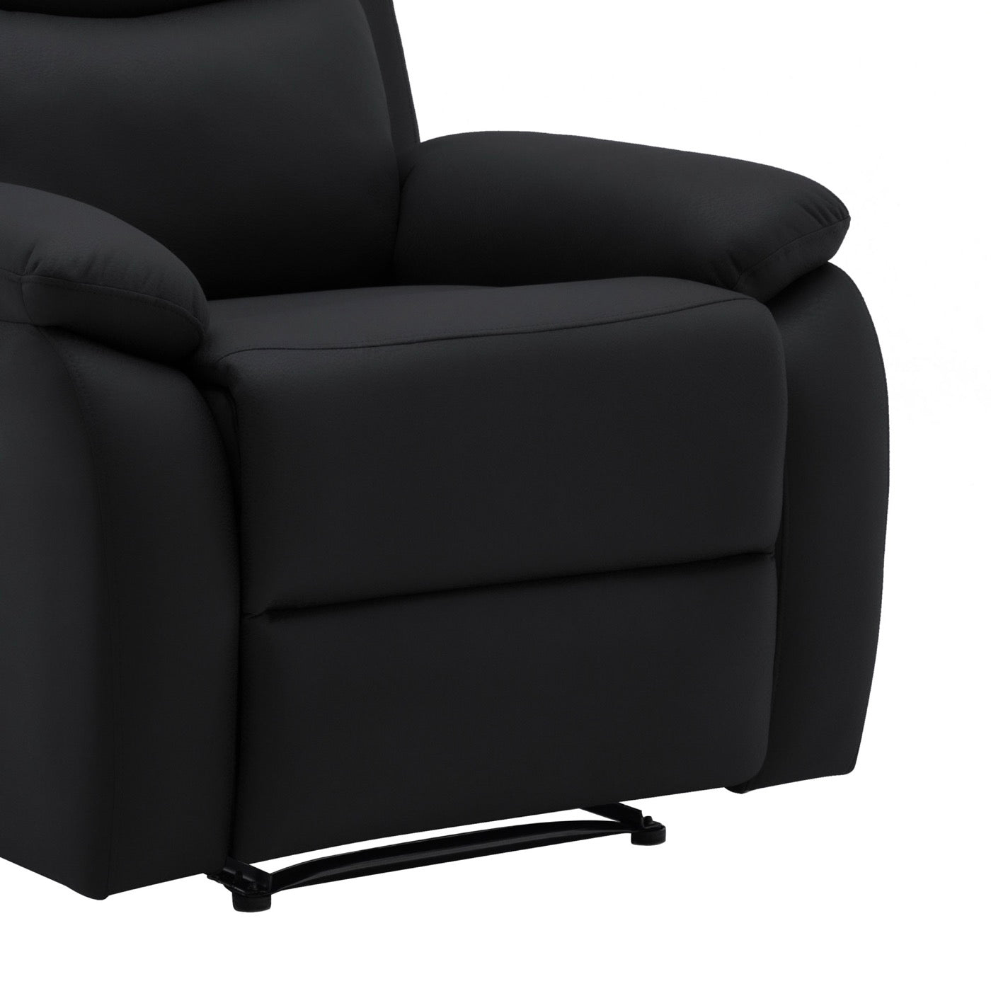 Zolara - Sillón de relajación manual de poliuretano - Negro