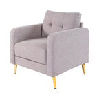Glimar - Sillón de Microfibra - Gris Claro