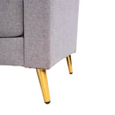 Glimar - Fauteuil En Microfibre - Gris Clair