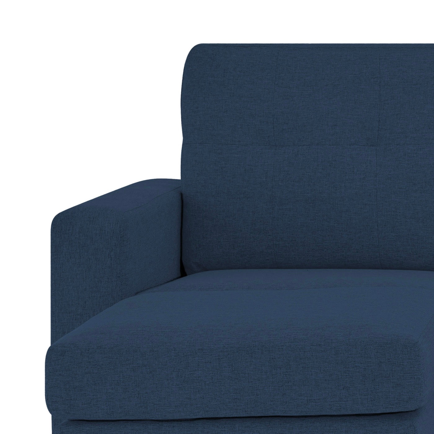Lumina - Reversible Corner Sofa With Microfiber Ottoman - Blue