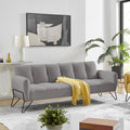 Vintex - Banquette 3 Places Clic-Clac - Microfibre - Gris