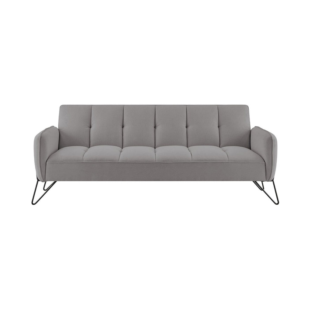 Vintex - Banquette 3 Places Clic-Clac - Microfibre - Gris