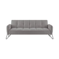 Vintex - Banquette 3 Places Clic-Clac - Microfibre - Gris