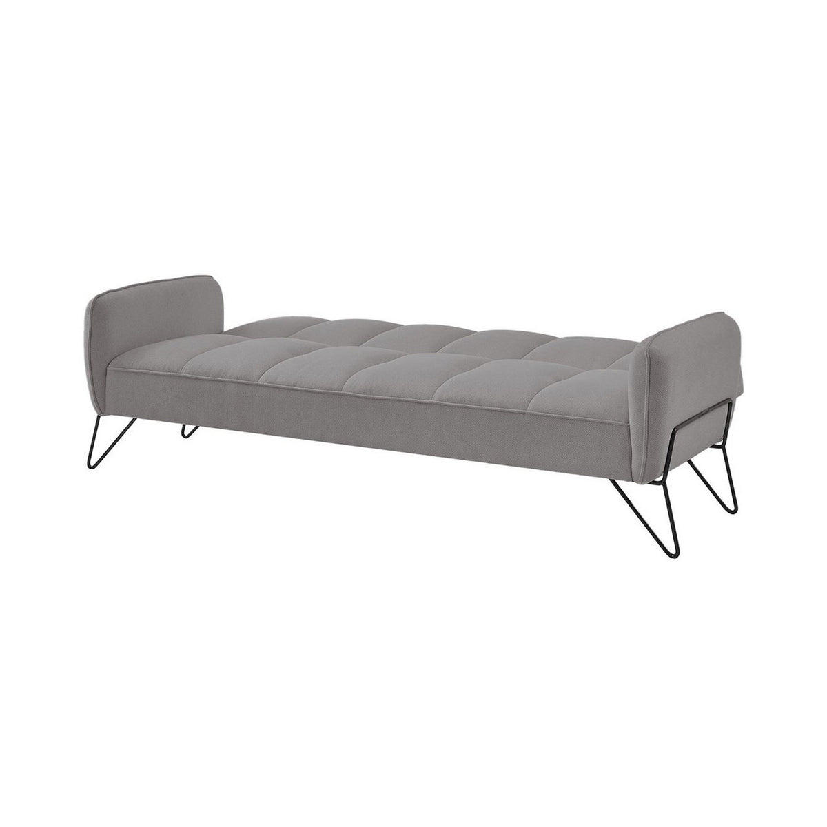 Vintex - Banquette 3 Places Clic-Clac - Microfibre - Gris