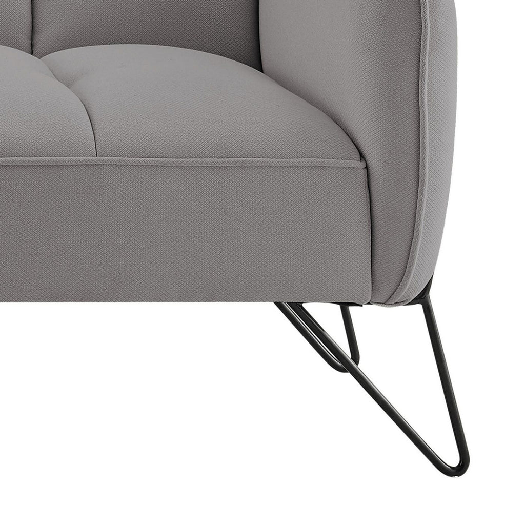 Vintex - Banquette 3 Places Clic-Clac - Microfibre - Gris