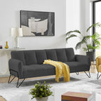 Vintex - Banquette 3 Places Clic-Clac - Microfibre - Anthracite
