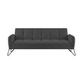 Vintex - Banquette 3 Places Clic-Clac - Microfibre - Anthracite