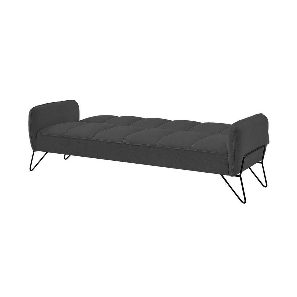 Vintex - Banquette 3 Places Clic-Clac - Microfibre - Anthracite