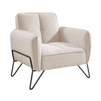 Vintex - Fauteuil - Microfibre - Beige