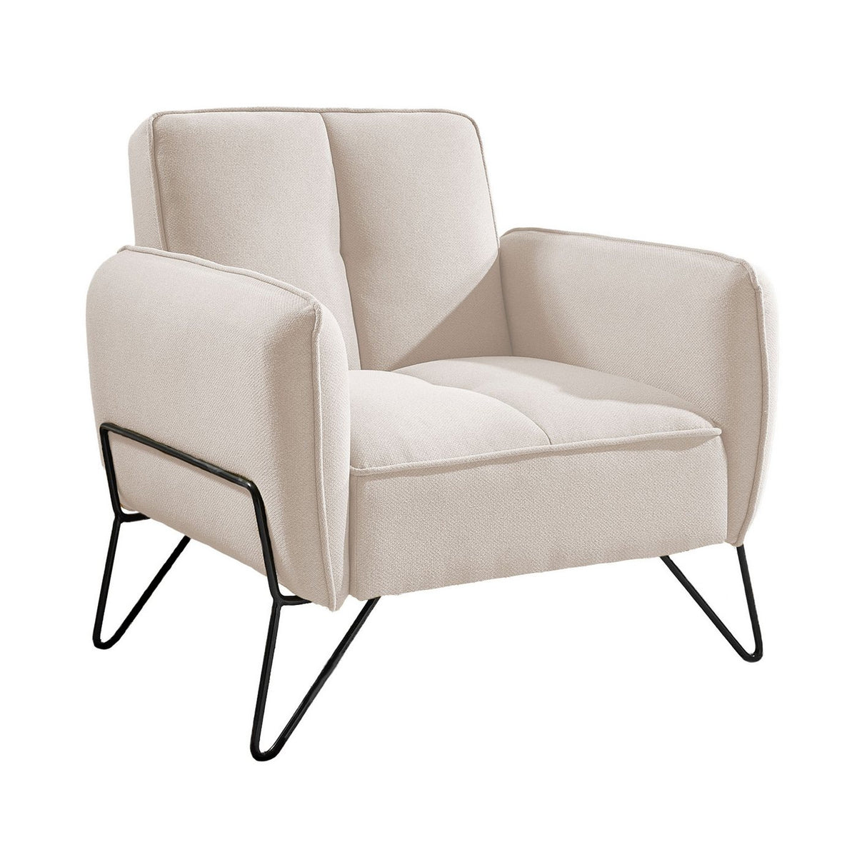 Vintex - Fauteuil - Microfibre - Beige
