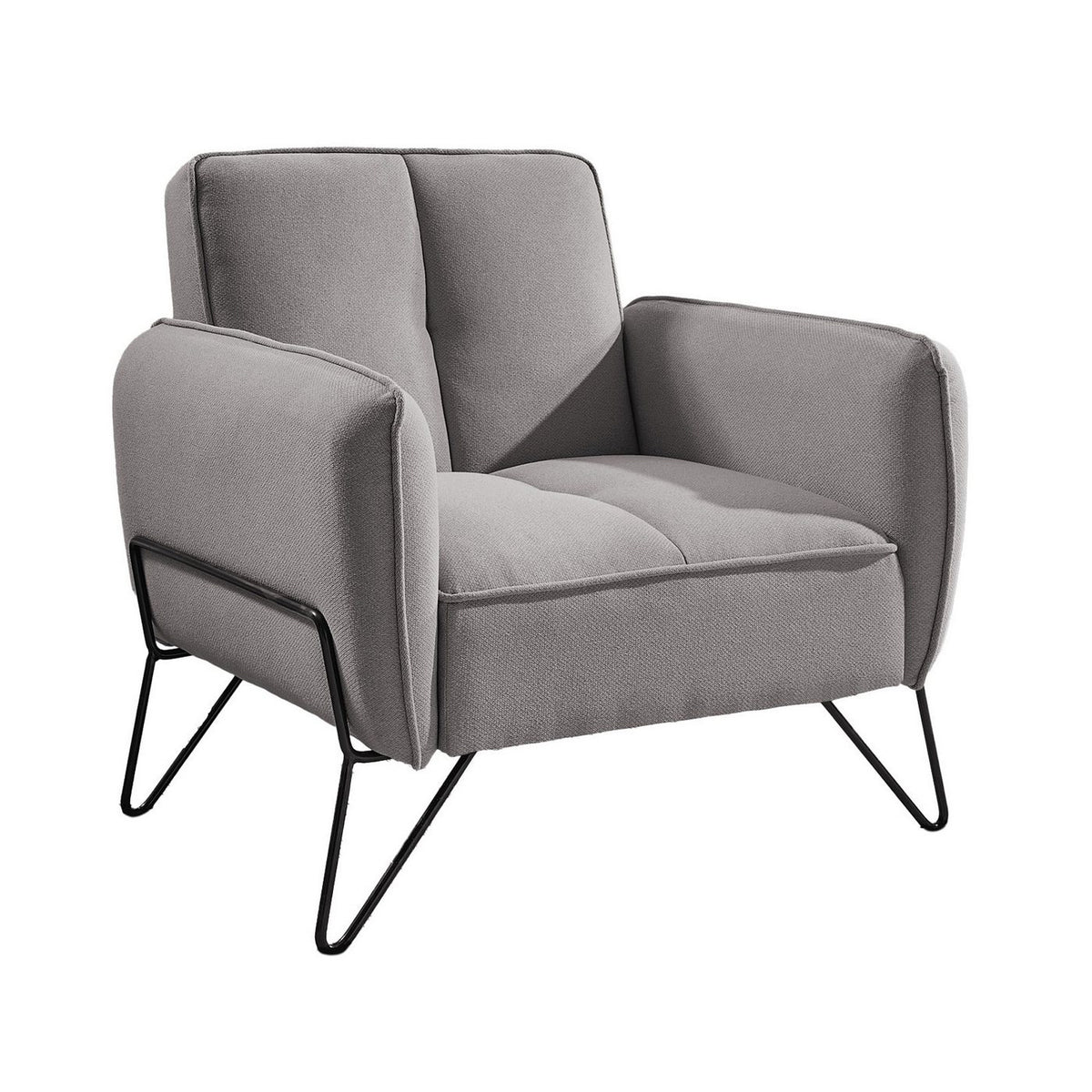 Vintex - Fauteuil - Microfibre - Gris Clair