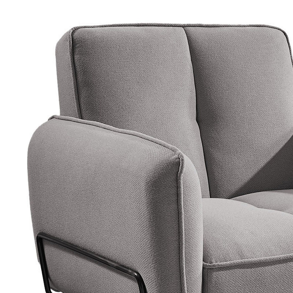 Vintex - Fauteuil - Microfibre - Gris Clair