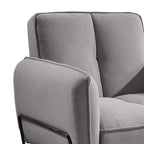 Vintex - Fauteuil - Microfibre - Gris Clair