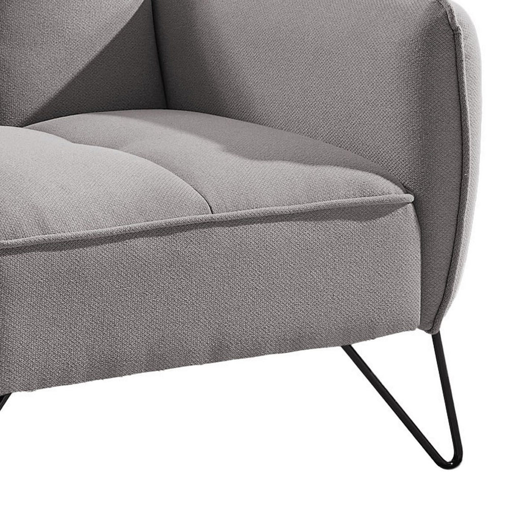 Vintex - Fauteuil - Microfibre - Gris Clair