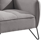 Vintex - Fauteuil - Microfibre - Gris Clair