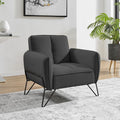 Vintex - Fauteuil - Microfibre - Anthracite