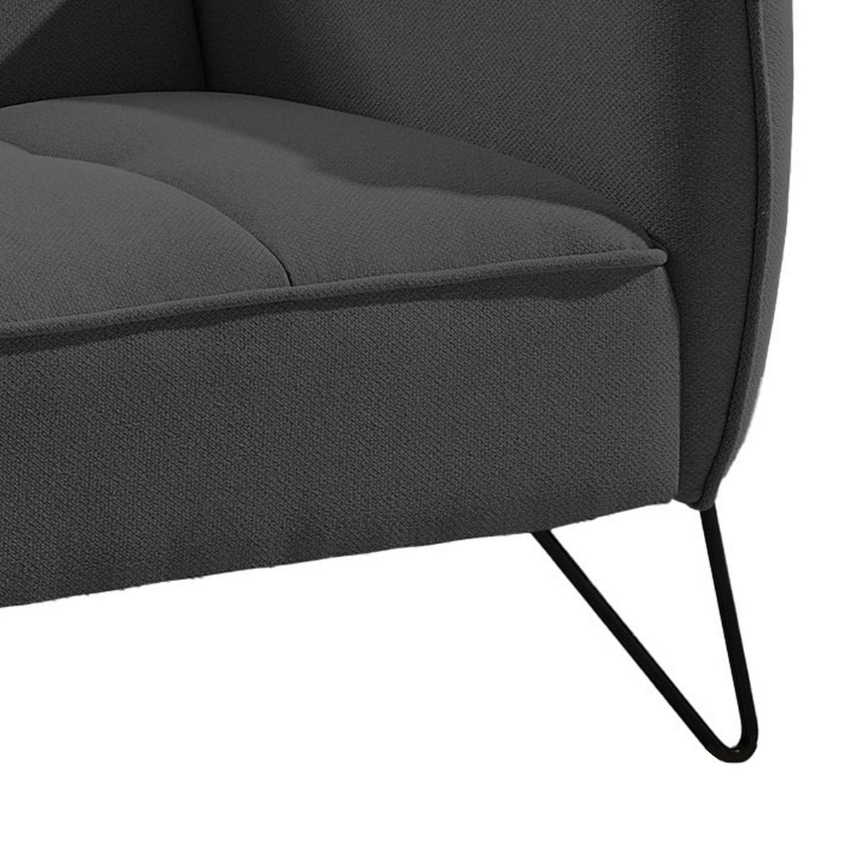 Vintex - Fauteuil - Microfibre - Anthracite